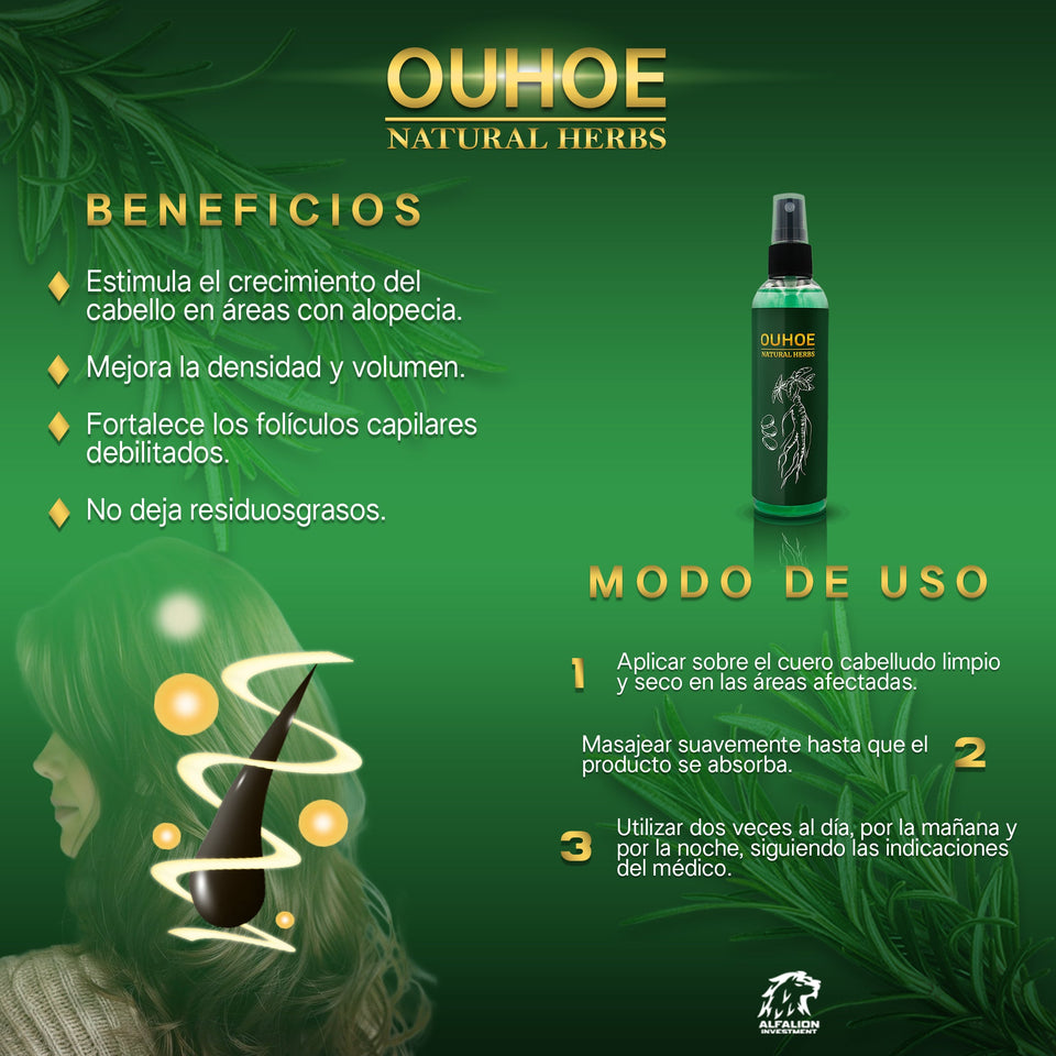 ELIXIR PARA EL CRECIMIENTO DEL CABELLO - OUHOE 100 ML