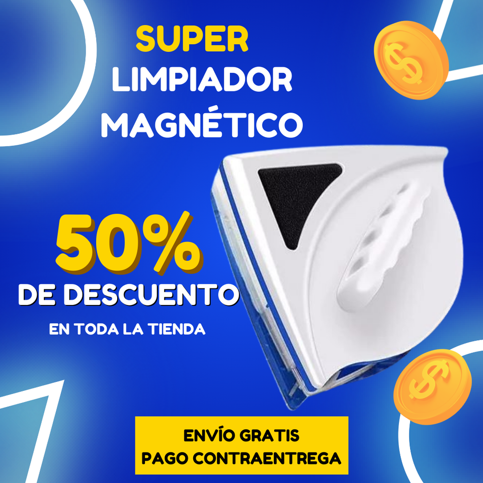 SUPER LIMPIADOR DE VIDRIOS MAGNETICO